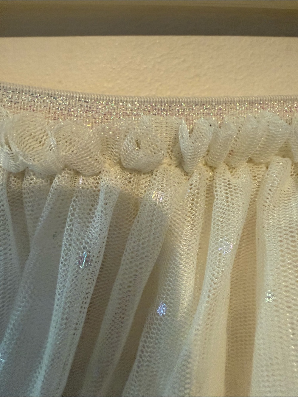 Cat & Jack Girls White Sparkle Tulle Skirt - Picture 7 of 10